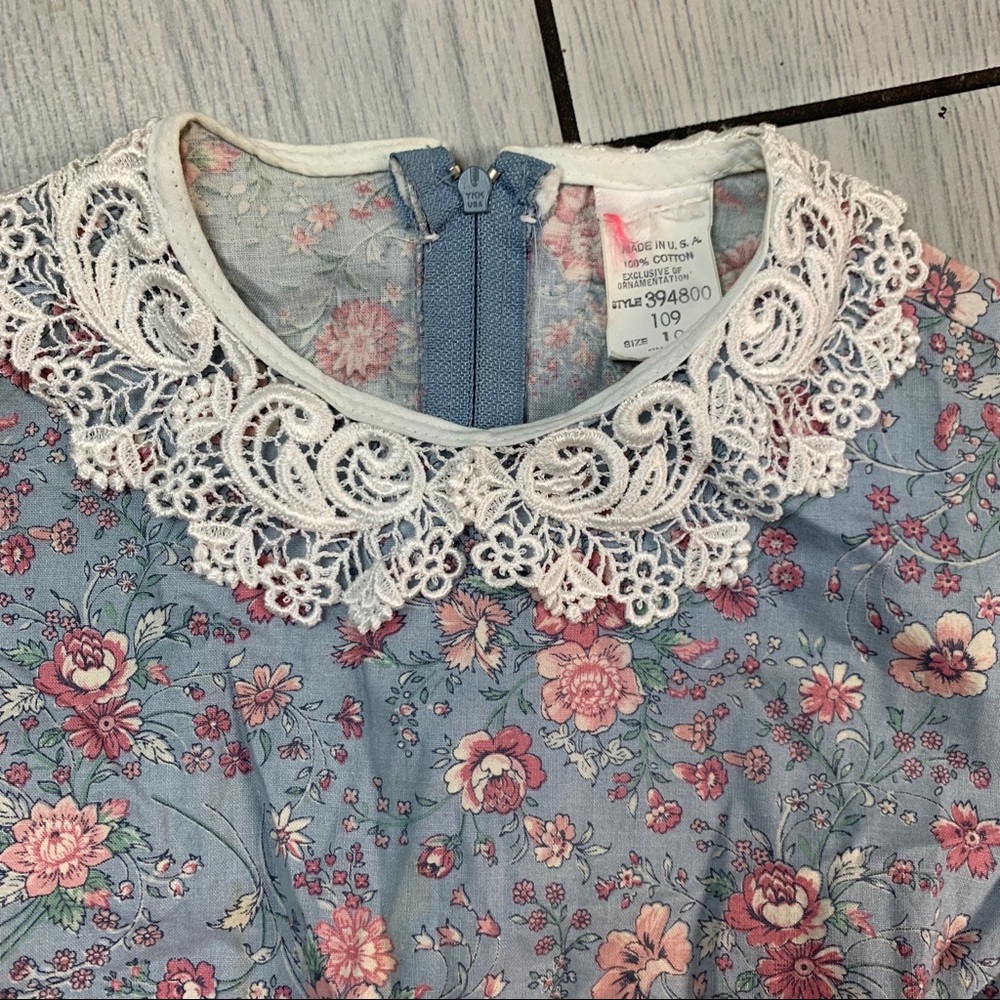 ✨🔥True Vintage Lace Floral Dress🌸💖✨✨ - Picture 2 of 8